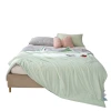 Wholesale of A-class ice cream cool-feeling silk summer cool quilts, solid-color air-conditioned quilts, machine-washable summer ice silk thin quilts Item Picture